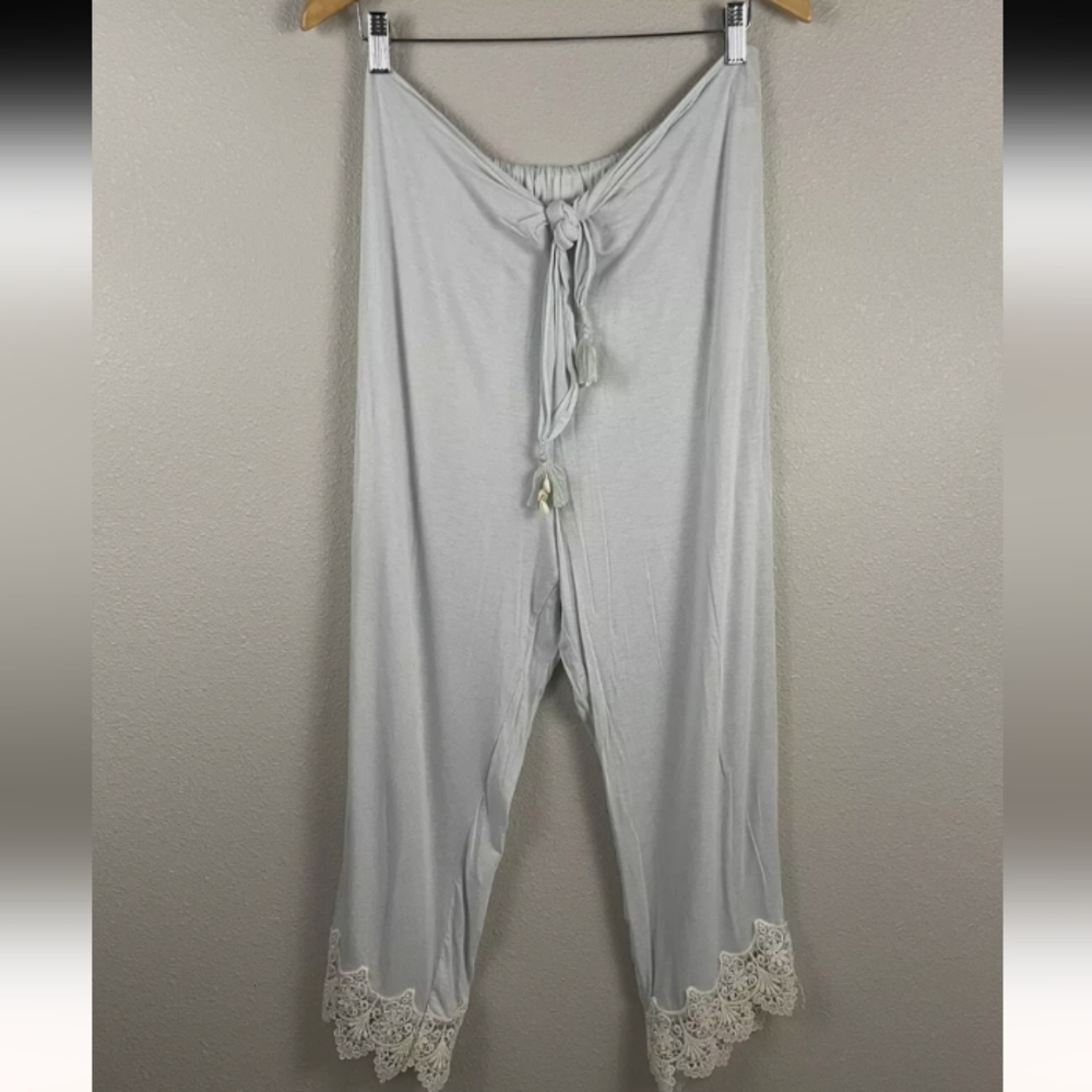 Intimately Free People Womens S Blue Beach Pants With Seashells